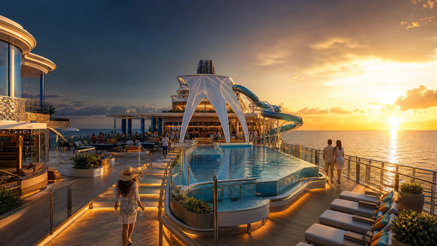 Your ship, revealed: See the pools, restaurants, shows, and quiet corners you’ll want to come back to.